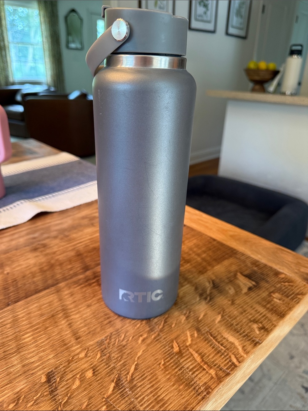 RTIC  40 Ounce Outback Stainless Steel Gray Water Bottle